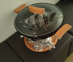 2 Wook Duo Pfannen für Fleisch und Gemüse