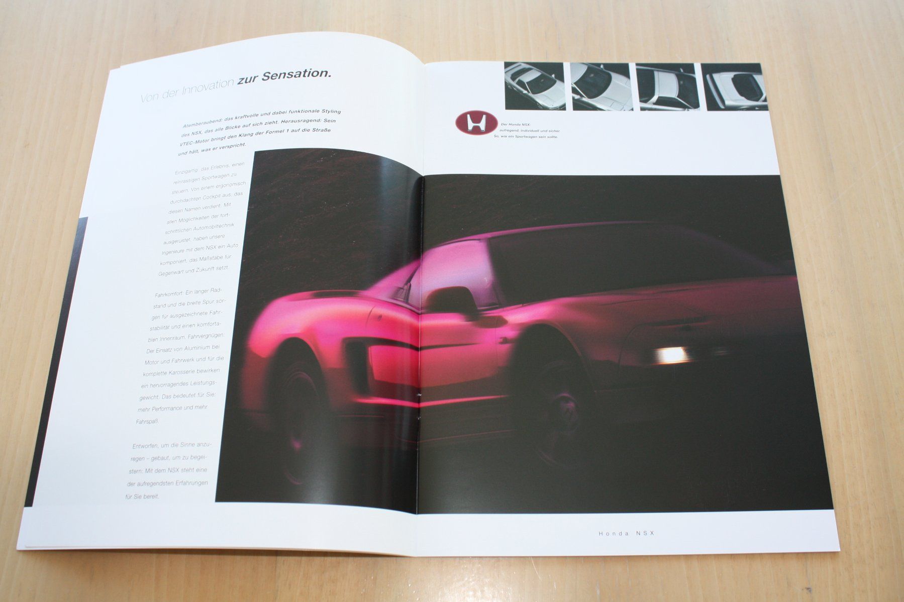 Honda Dokumente: Honda NSX Prospekt 9/1999 – Gebraucht aus Wikon von erwin400 2