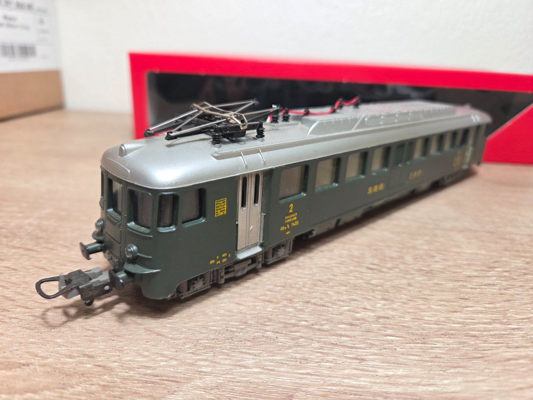 Lima Modellini di ferrovie: Lima E-Lok Triebwagen 1435 RBe 4/4 SBB H0 – Usato da St-Aubin-Sauges venduto da Lo_Go 2