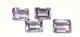 Lot 27.40 ct - 4x Améthystes EM 14x10mm - Valeur 247.- Fr