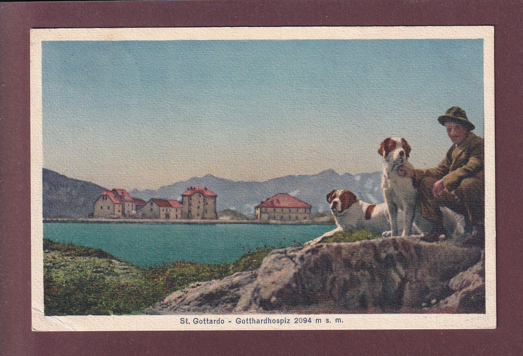 Ansichtskarten: ST. GOTTARDO / Gotthardhospiz - 1927 – Gebraucht aus Pully von nicecards
