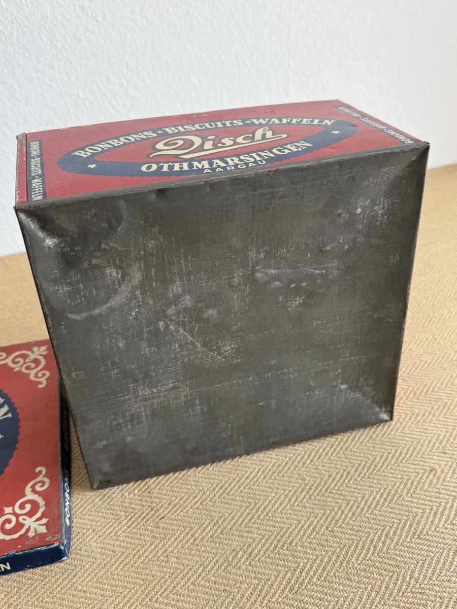 Barattoli: Antike Blechdose Biscuits Bonbons DISCH Othmarsingen   – Usato da Konolfingen venduto da petzipetz 5