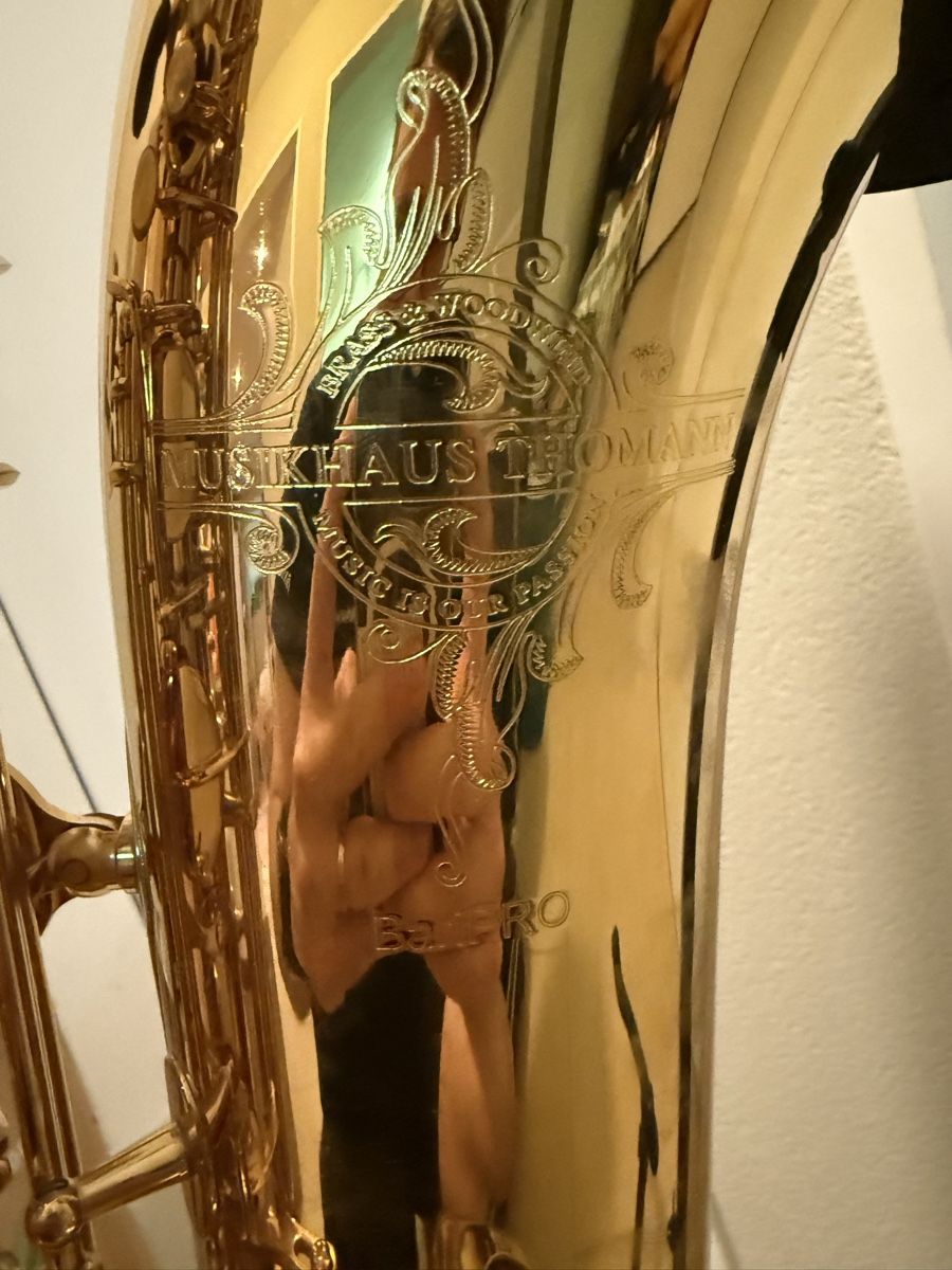Thomann Strumenti musicali: Thomann BariPRO baritone saxophone mit Zubehör – Usato da Adliswil venduto da malteof 2