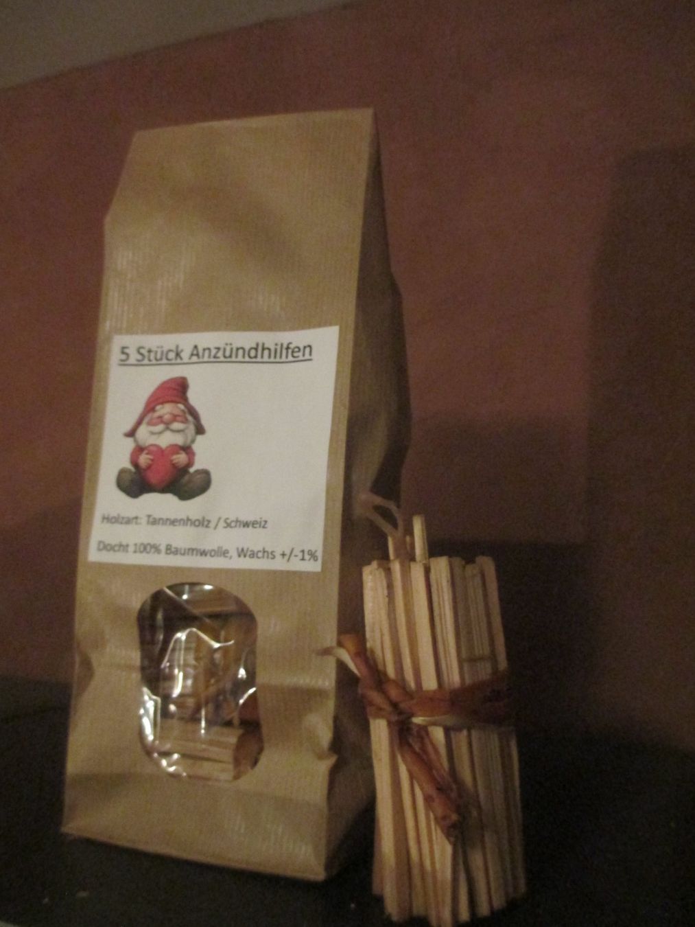 Articoli in legno: Anzündhilfen Wichtelgeschenk – Nuovo (secondo la descrizione) da Hasle LU venduto da Flamme6 3