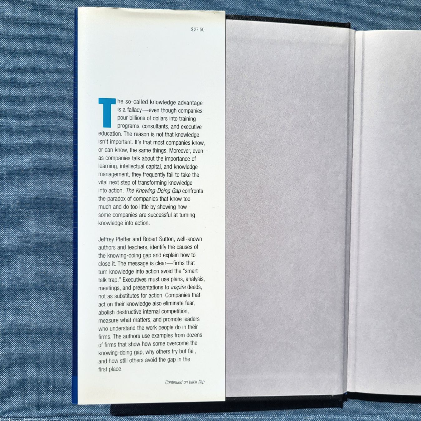 Libri: Buch - The Knowing-Doing Gap - auf Englisch – Usato da Beringen venduto da Froggy4 6