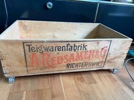 Alte Kiste Holzkiste A.Rebsamen Richterswil Vintage