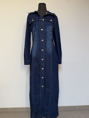Maxi Mantelkleid aus Denim