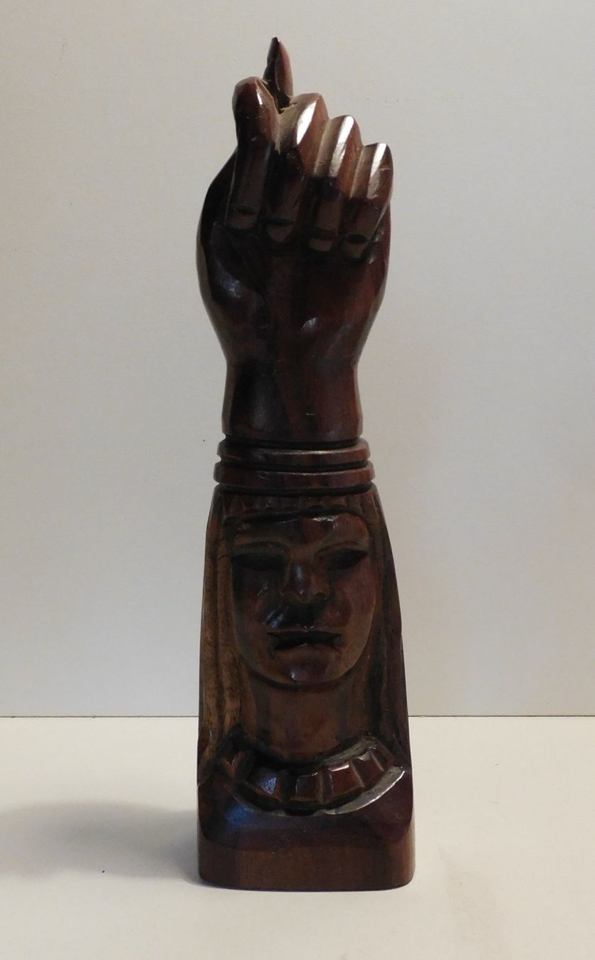 Figuren: Figur handgeschnitzte Holzfigur   20 hoch – Gebraucht aus Sursee von 76 3