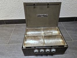 Geldkassette | Kasse | Vintage | Massiv Metal | ca. 1956
