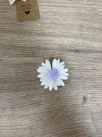 Blumenkerze lila, handgemacht