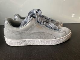 PUMA SUEDE Schuhe/Sneaker GR.37 hellblau/grau neuw.