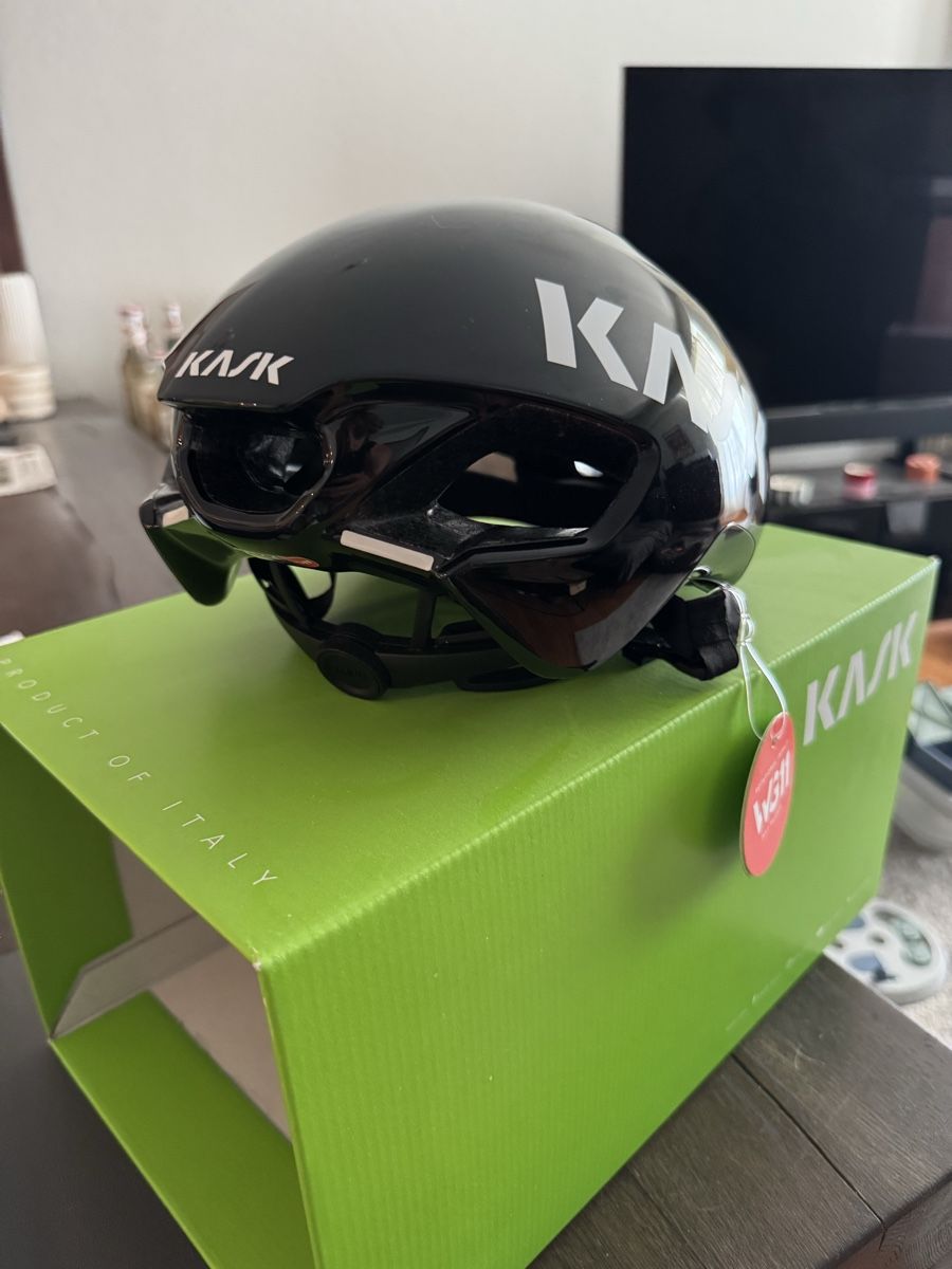 Kask Caschi: Kask utopia y schwarz Velohelm M – Nuovo e nell'imballaggio originale da Rapperswil SG venduto da pli_fz9r 1