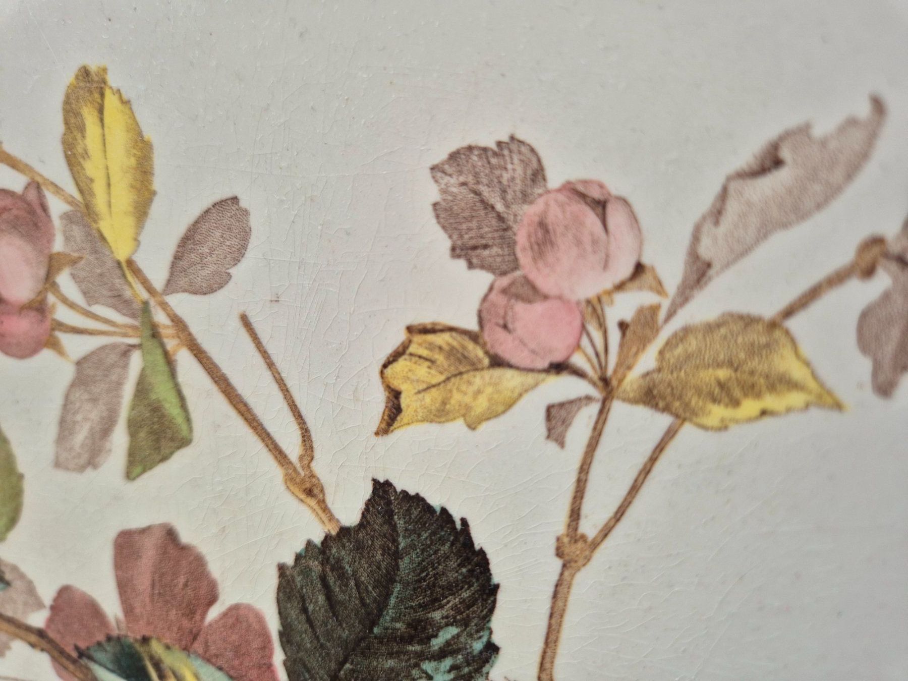 Plateaux: Antike Serviertablett mit Blumenmuster – D'occasion à Bern par aronari 4