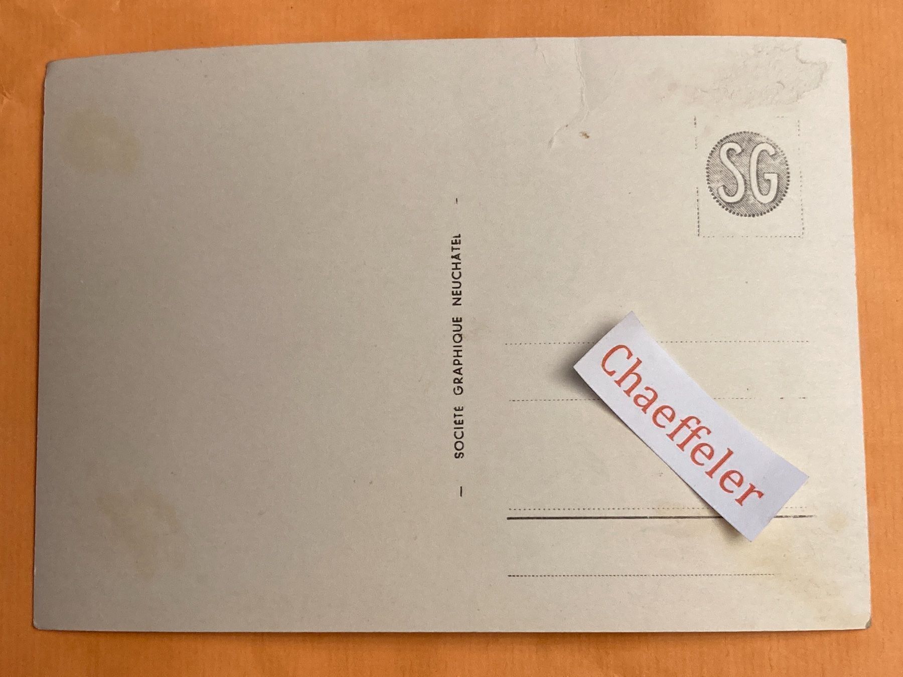Cartoline postali: 1607a. Lac Léman – Usato da Zürich venduto da Chaeffeler 1