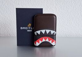NEW > Breitling Business Card Holder real Leather