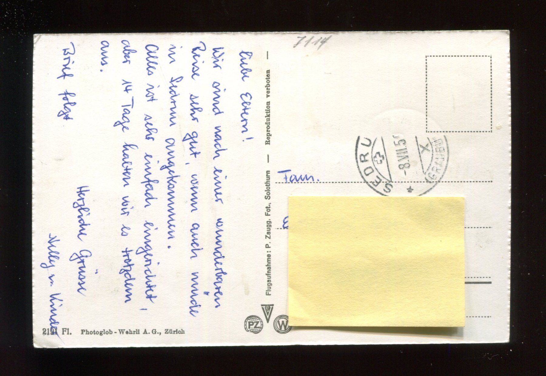 Cartoline postali: Sedrun – Usato da Aarau venduto da Elmaar41 1