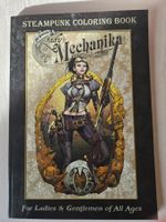Steampunk coloring book for ladies, gentlemen of all ages