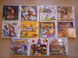 Je vends mes anciens jeux 3DS