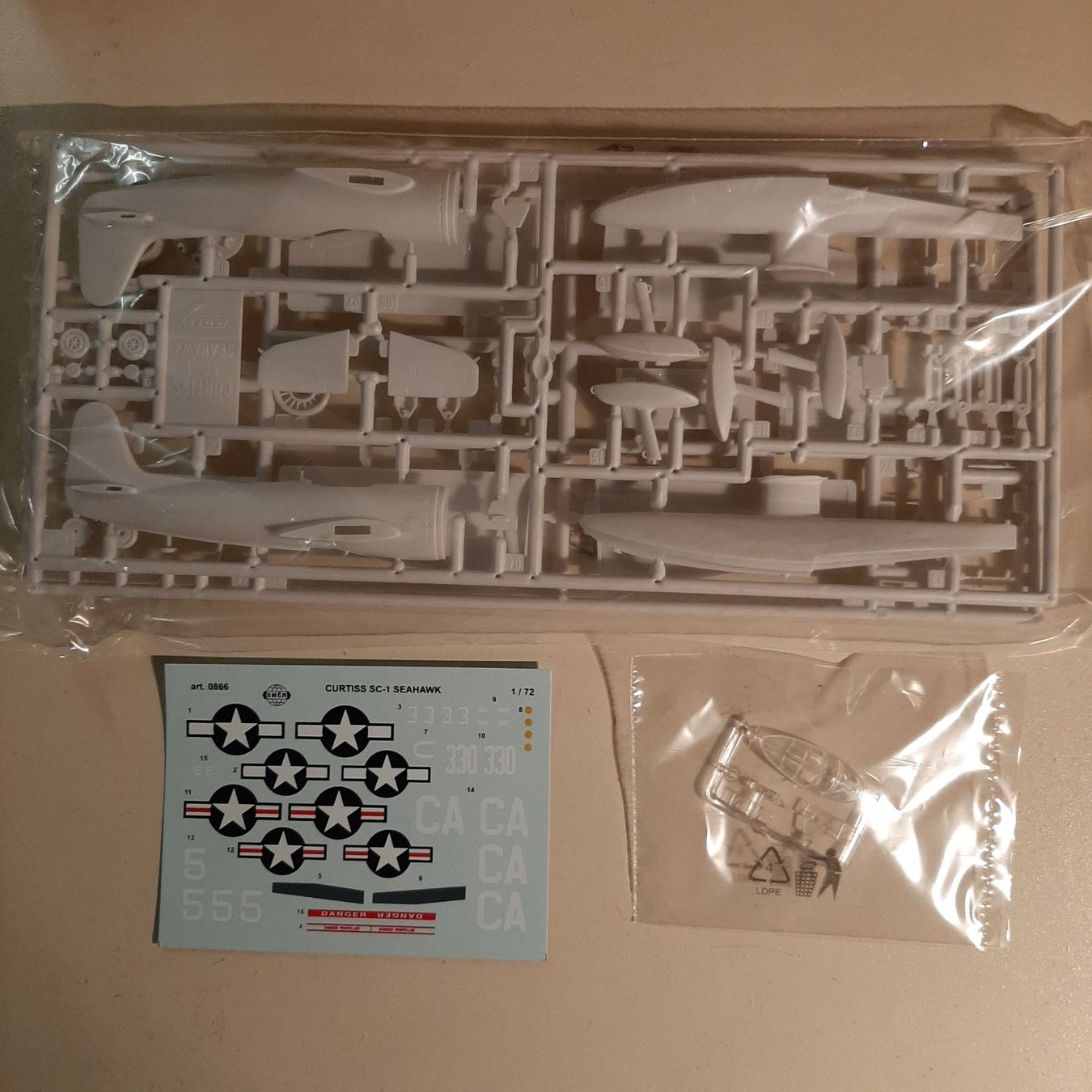 Modellbausätze & Standmodelle: 879 ... Curtiss SC-1 Seahawk ... SMER 0866 – Neu (gemäss Beschreibung) aus Bonstetten von Benibanny59 4