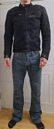 Leder Motorradjacke Gr M 48-50 mit 4 Protektoren