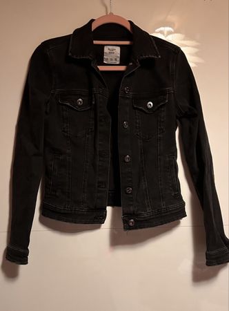 Denim jacket black size XS