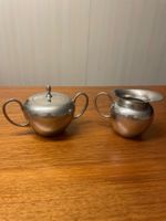 Vintage Zinn Set C. Kurz Tiel Holland Zuckerdose & Kännchen