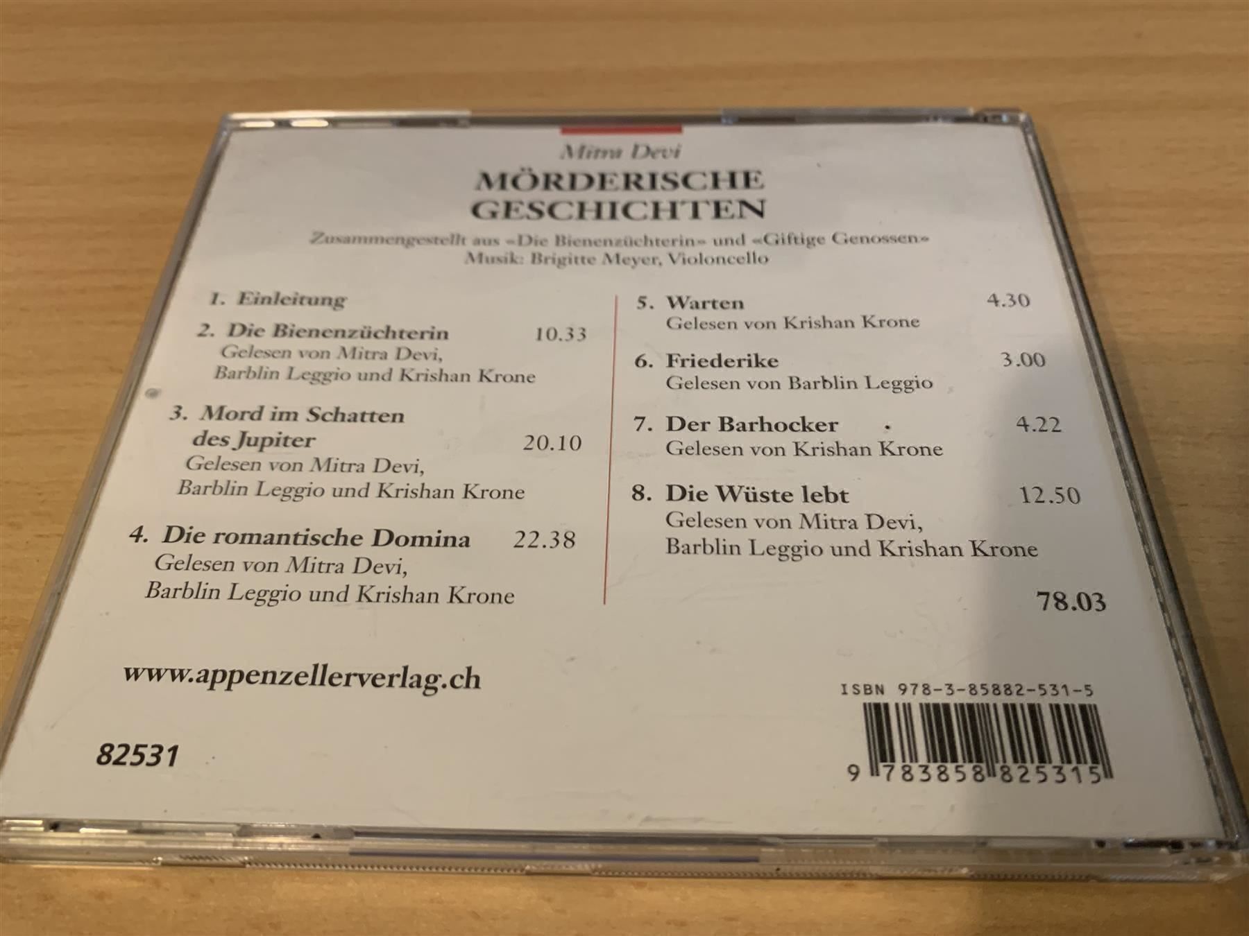Audiolibri: Mitra Devi - Mörderische Geschichten – Usato da Rikon im Tösstal venduto da Alpenmutz 1