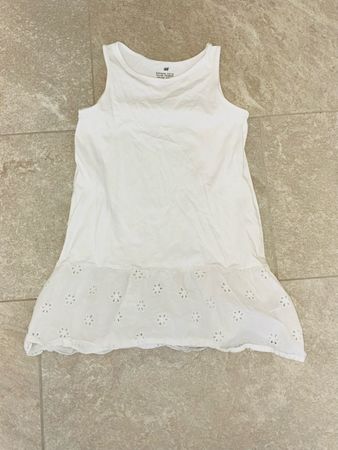 Weisses Sommerkleid H&M, Gr. 110/116, Top Zustand!