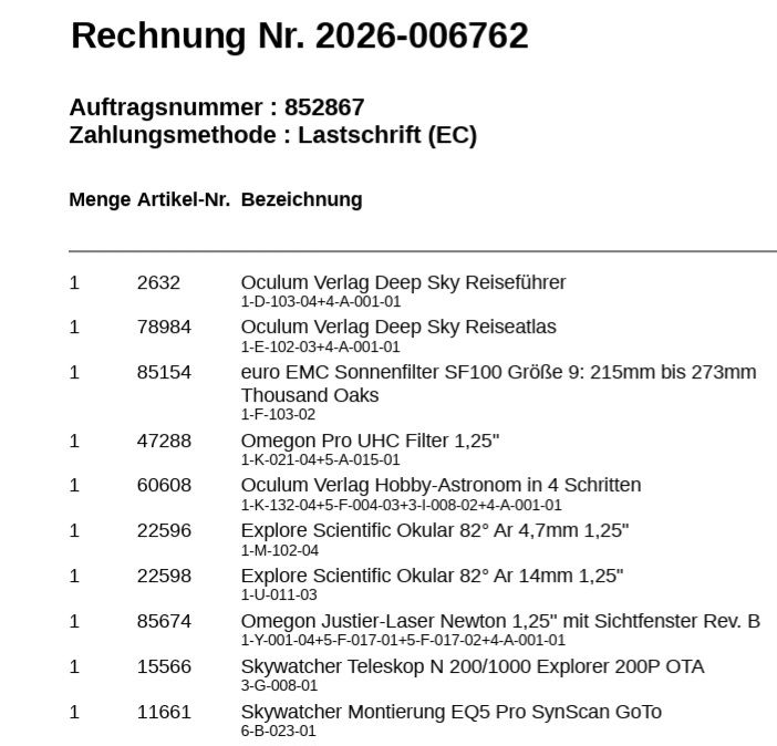 Teleskope: Skywatcher Teleskop N GoTo – Neu (gemäss Beschreibung) aus Riehen von Ch_Garone 9