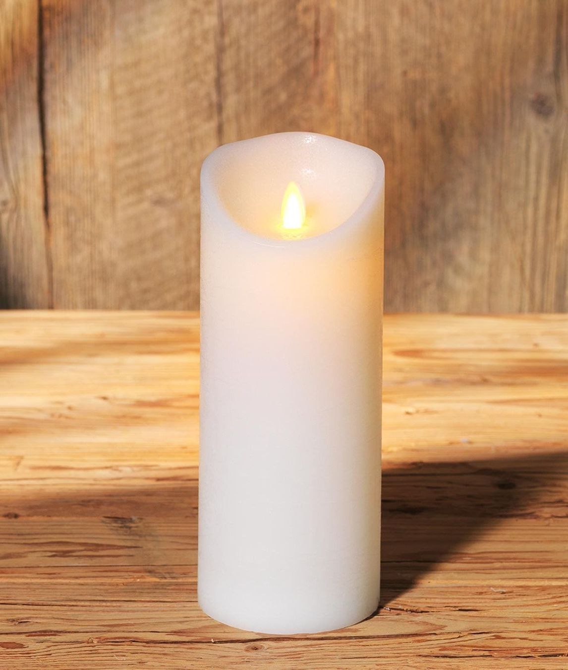 Candele: LED Echtwachs Kerze DeLuxe, bew. Flamme – Nuovo e nell'imballaggio originale da Humlikon venduto da GX30