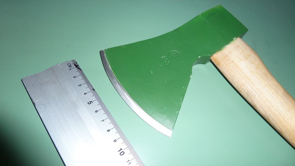 Hachette De Survie Et Camping – Lame Acier Inoxydable, Manche En Bois – Pour Bûcheronnage Léger Et Outdoor