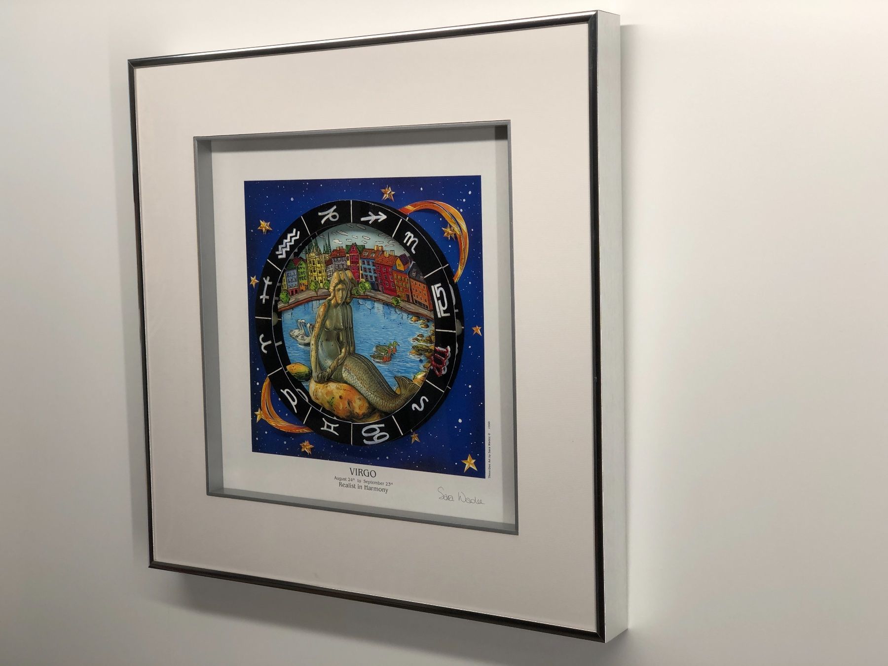 Dipinti: 3D Bild / Sternzeichen Jungfrau / 40x40cm - Silber – Nuovo e nell'imballaggio originale da Bergdietikon venduto da Garak 2