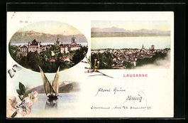 Lausanne, Stadtansicht, Schloss und Sege