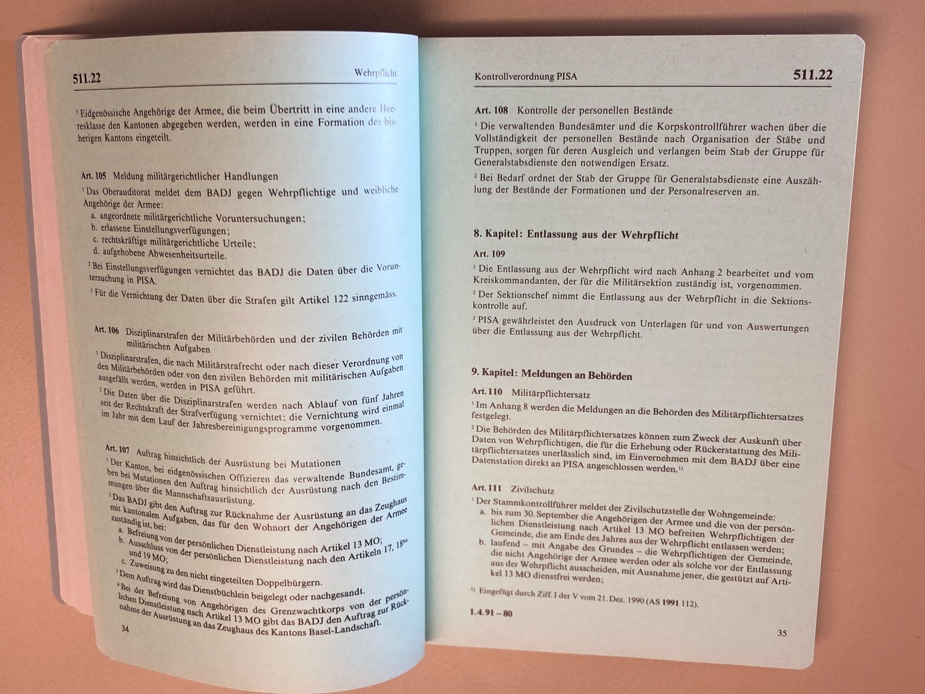 Bücher: Reglement: Militärisches Kontrollwesen - Schweizer Armee – Gebraucht aus Brütten von Hst1 6