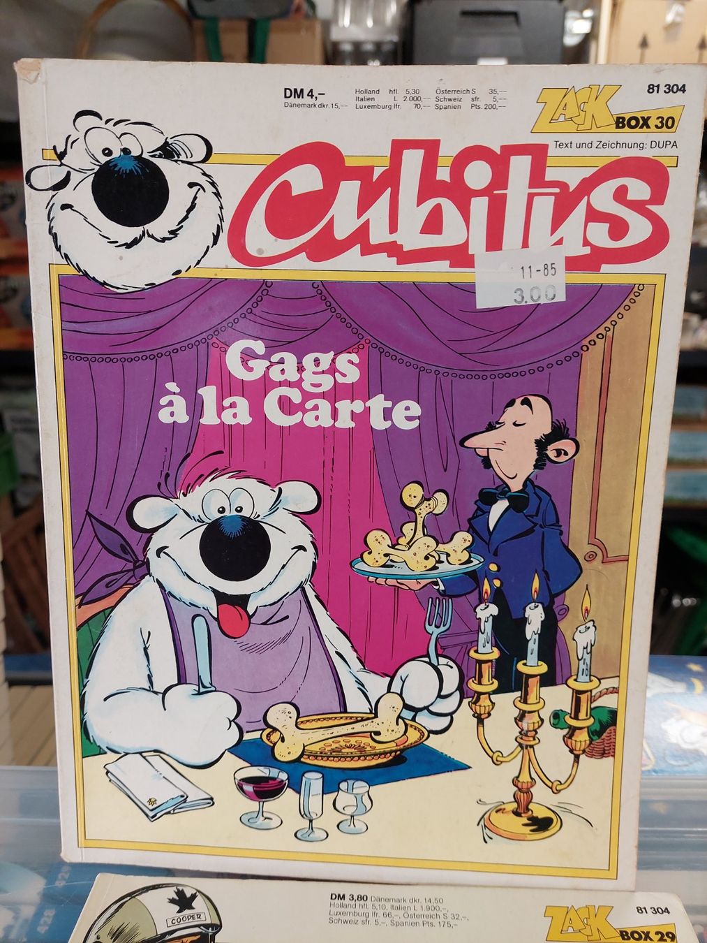 Fumetti: Zack Box 30: Cubitus – Usato da Oberwil b. Zug venduto da PrimaryBlue