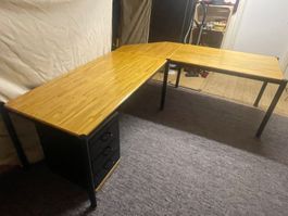 Bürotisch / Arbeitstisch Massivholz