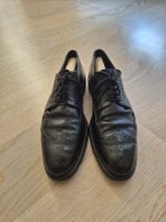 TOD's black leather brogue Oxford dress shoe