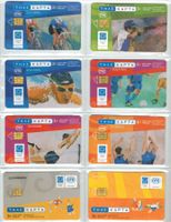 8 Telefonkarten Griechenland Olympiade Sport