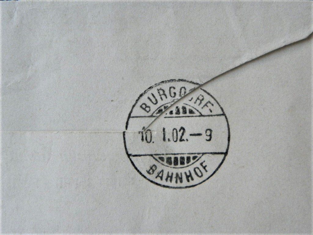 Tutti i francobolli: (13)  Brief vom 1902 mit 2 Cent Marke – Usato da Schwarzhäusern venduto da Inot3 2