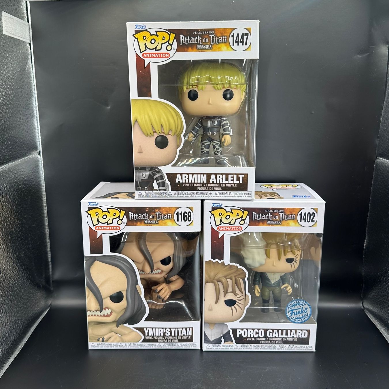 Funko Statuette: Funko Pop Attack on Titan 3Stk Sammlung – Usato da Düdingen venduto da Nerdworld