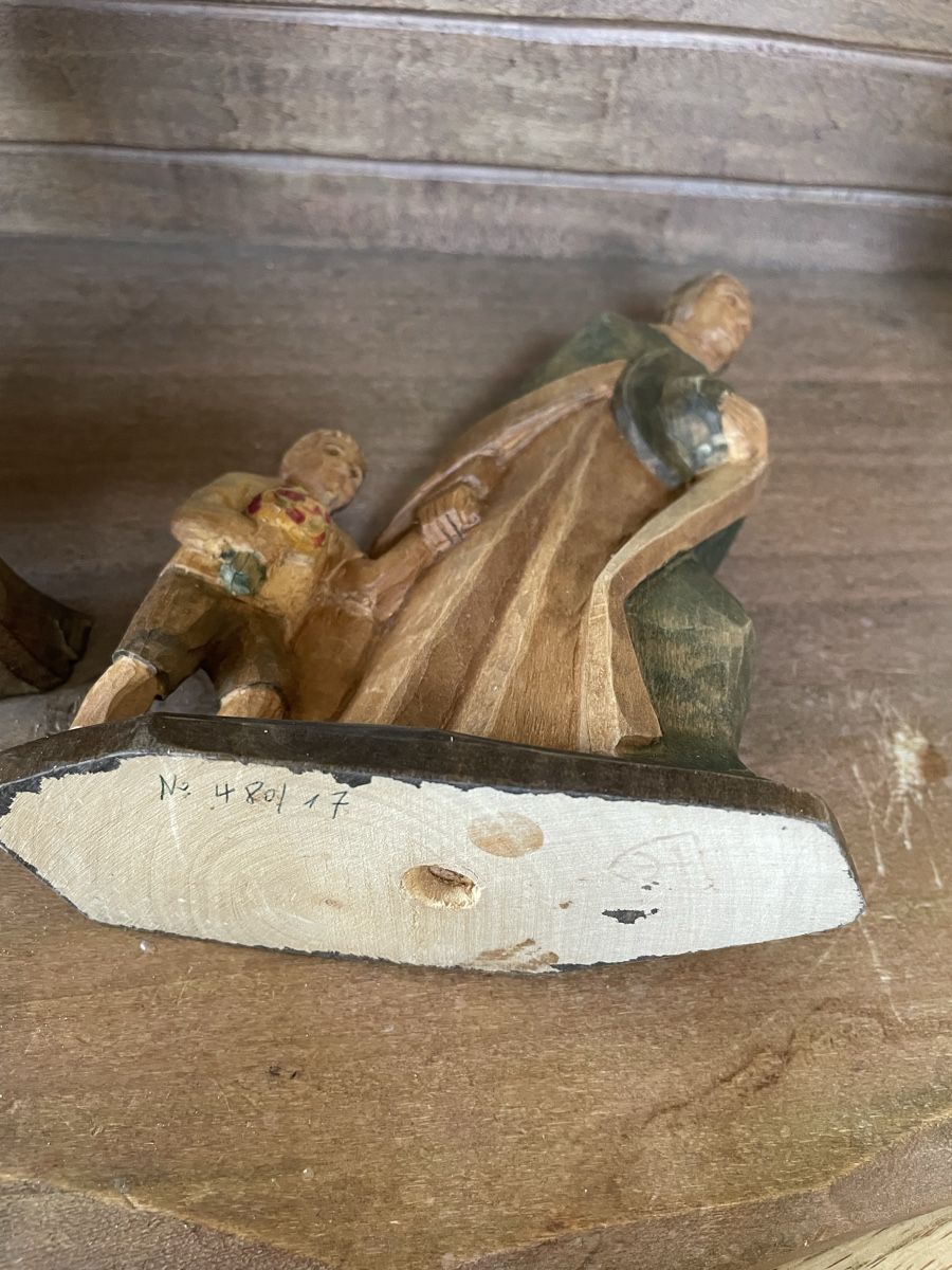 Statuette: Hirte mit Knabe E.Thomann Brienz – Usato da Flawil venduto da Naphtali 5