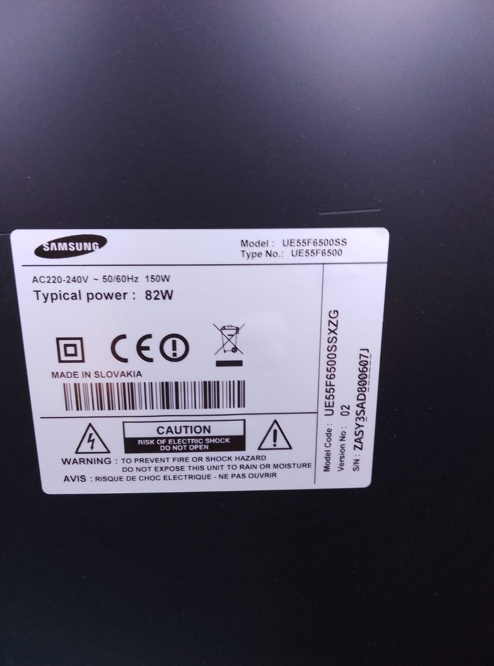 Fernseher: Samsung UE55F6500SS – Gebraucht aus Umiken von Idus 1