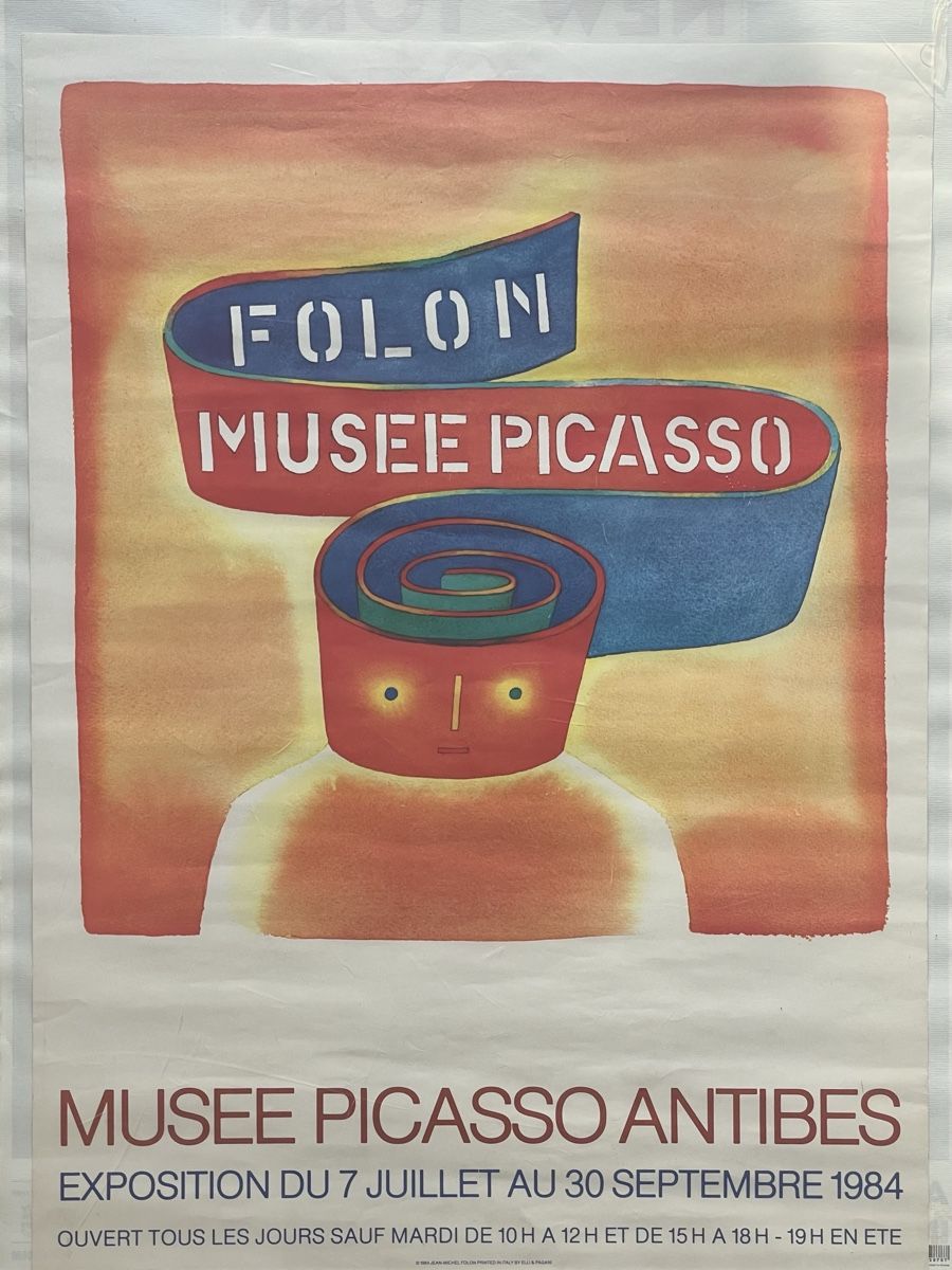 Foto & Immagini: Affiche Originale Folon Musée Picasso Antibes 1984 – Usato da Delémont venduto da Pepites_and_fripes 1