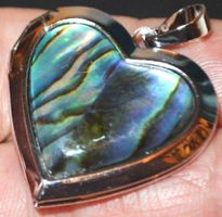 Anhänger L-9140 – Abalone Muschel Herz 28x29mm