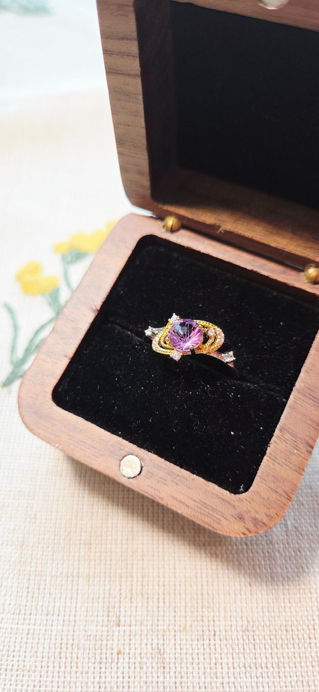 Anelli: NEW - S925 Amethyst Ring (Adjustable) – Nuovo (secondo la descrizione) da Zürich venduto da cin_wcf6 3