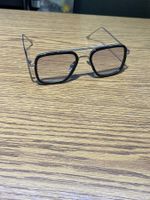 Brille Tony Stark Stil Metall schwarz neu ab Fr. 1.-!