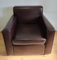 Ledersessel dunkelbraun (2 Stück)