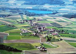 BUCH bei Frauenfeld am Hasen- und Hüttwilersee, Flugaufnahme