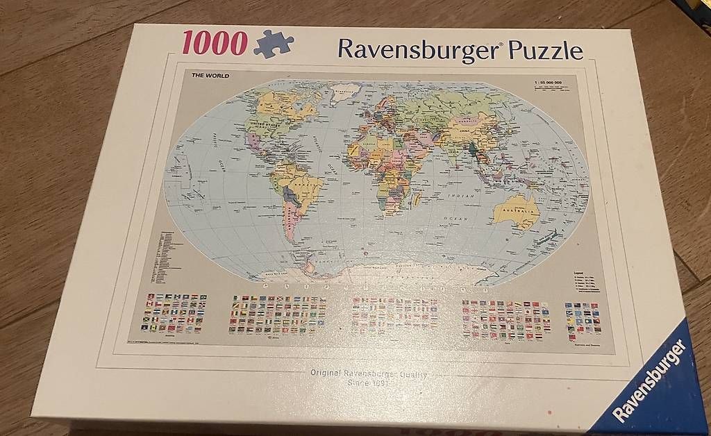 Puzzle: Ravensburger 1000er Weltkarte Puzzle – Usato da Lenk im Simmental venduto da antoniawanda 1