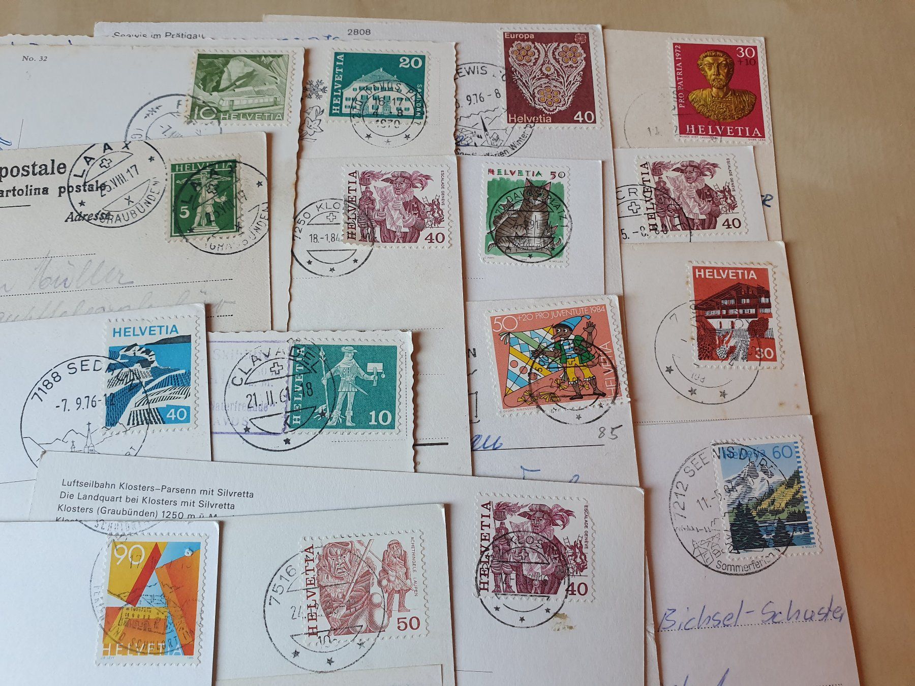 Cartoline postali: 20 x Karten Graubünden ab 1917 – Usato da Stansstad venduto da collectorsshop 9